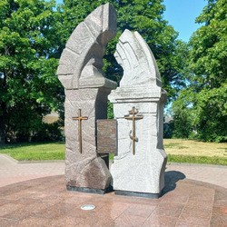 Памятный знак на месте Фары Витовта (Гродно)