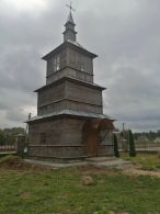Деревянная трёхъярусная колокольня
