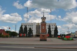 Башня с часами в Щучине