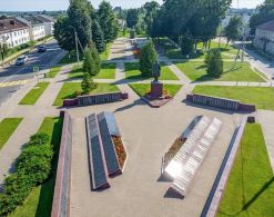 Площадь Василия Маргелова в Костюковичах