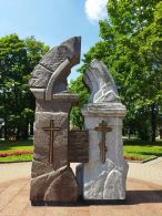 Памятный знак на месте Фары Витовта в Гродно