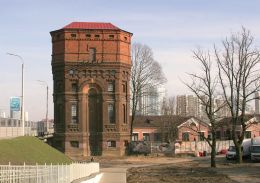 Старая водонапорная башня в Минске