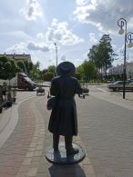 Памятник полешуку-пинчуку в Пинске