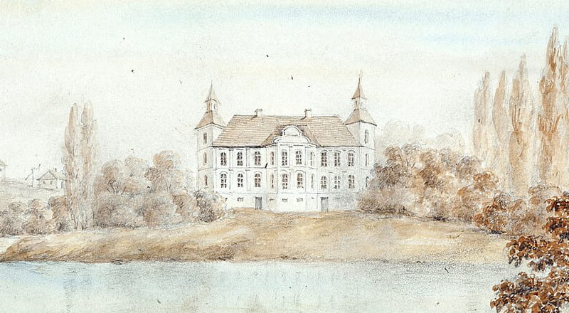 Дворец Радзивиллов на рисунке Наполеона Орды. 1861—1877