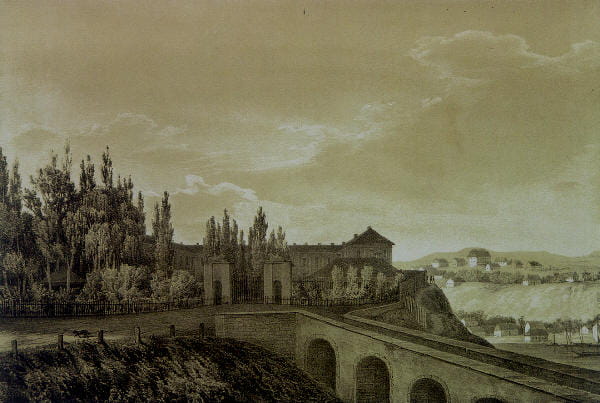 Мост на рисунке Н. Орды. Между 1875—1883