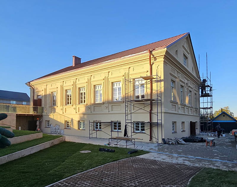 Воложинская иешива во время реконструкции. Октябрь 2024